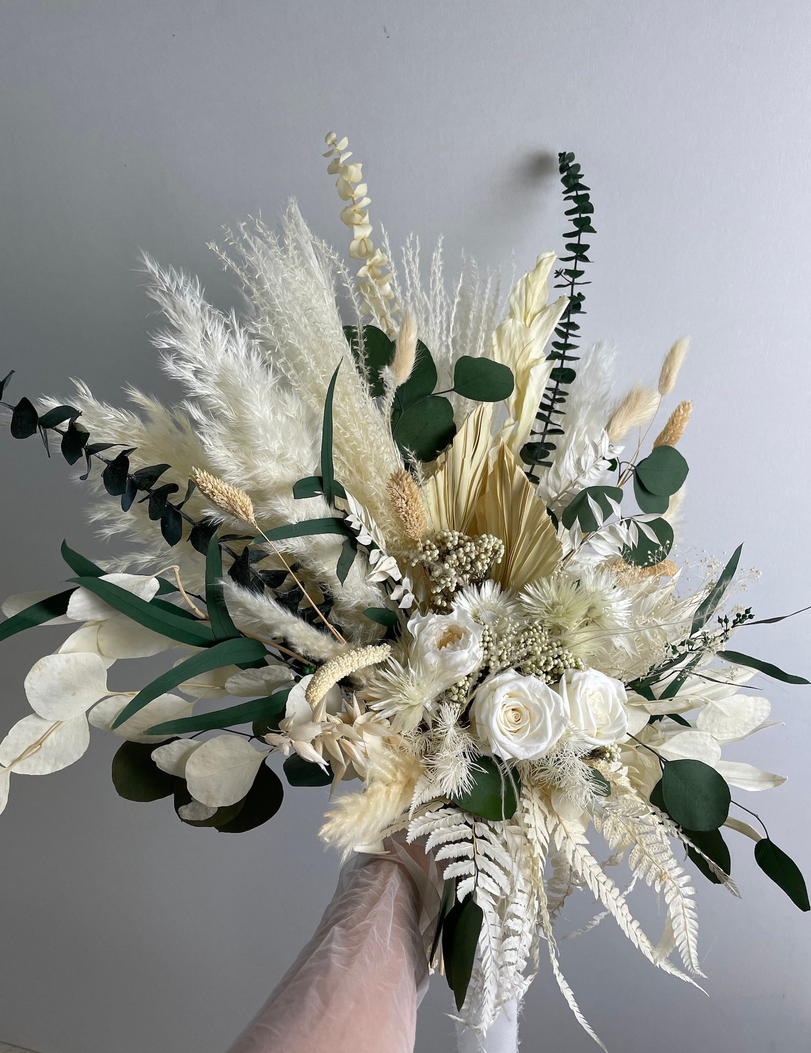 Greenery Bridal Bouquet eucalyptus Wedding Bouquets grass - Etsy