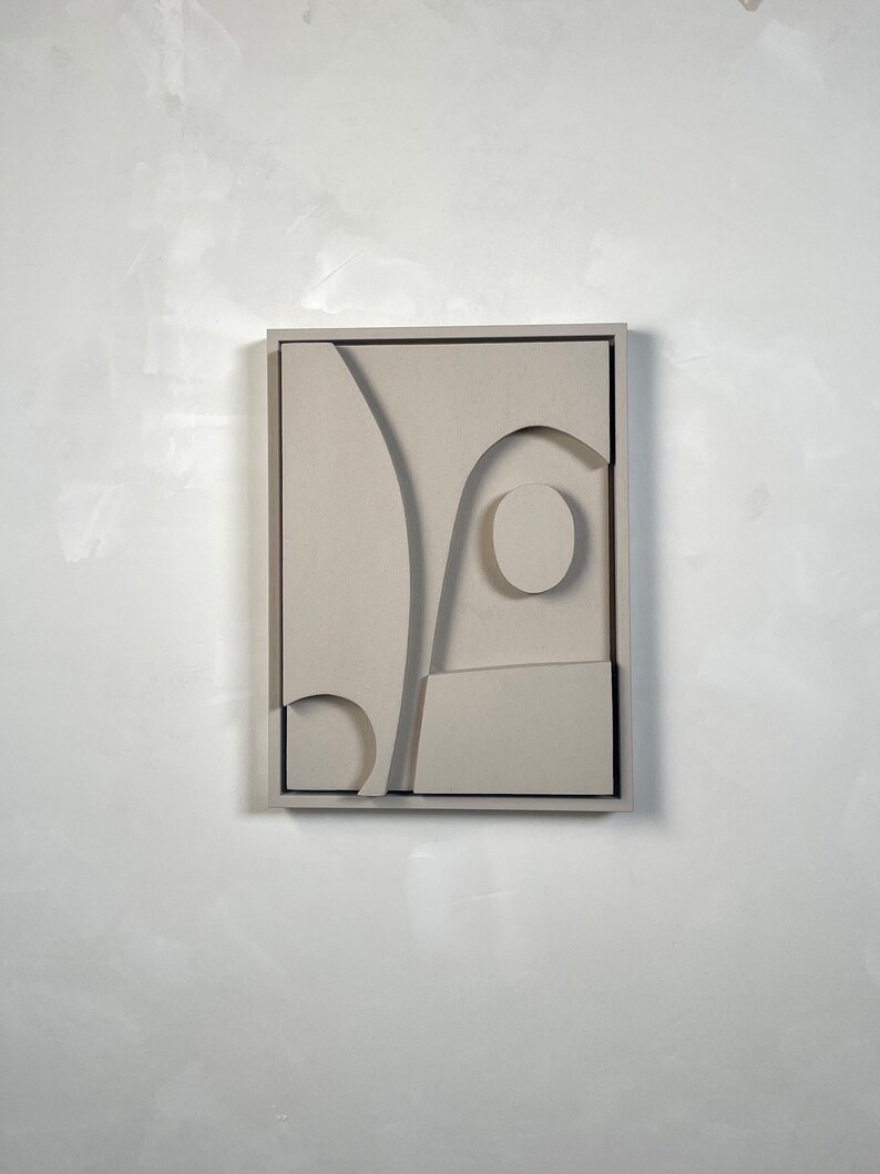 Sculptural Wall Art Plaster Painting Texture 3D Wall Art Etsy