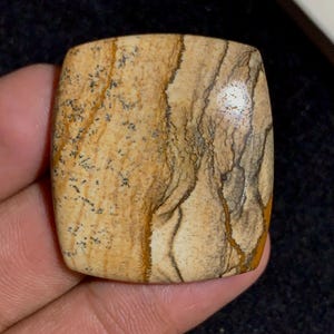 Picture Jasper Cabochon__ Cushion Cabochon__ 35x32x6 MM__ 62 CTS__ #A8