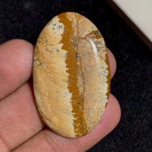 Picture Jasper Cabochon__ Oval Cabochon__ 42x26x5 MM__ 40 CTS__ #A3