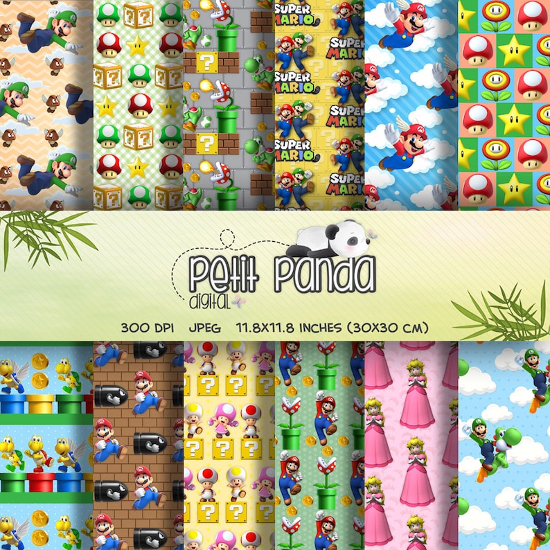 Games Digital Paper Printable Scrapbooking Decor - Etsy