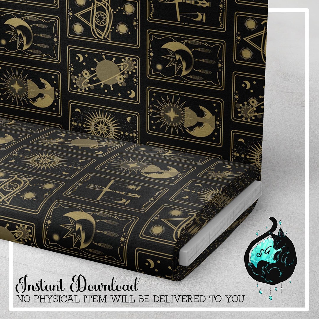 Tarot Pattern Box Seamless Patterns Design Tarot Card - Etsy
