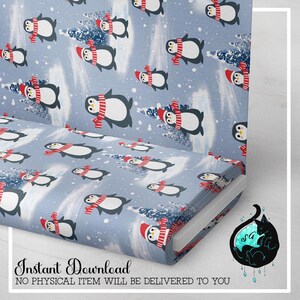 Seamless Digital Pattern Design / Penguin