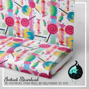 Seamless Digital Pattern Design / Candy