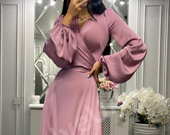 dusty pink maxi dress The Eden Modest Floral Maxi Dress main image 0
