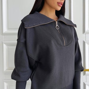 Grey Jogging Suit Etsy