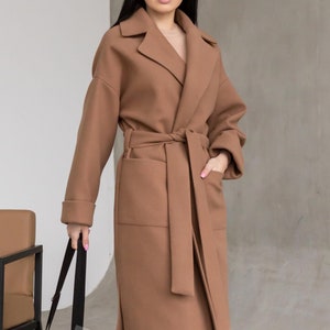 Camel wool coat womens petite hot sale