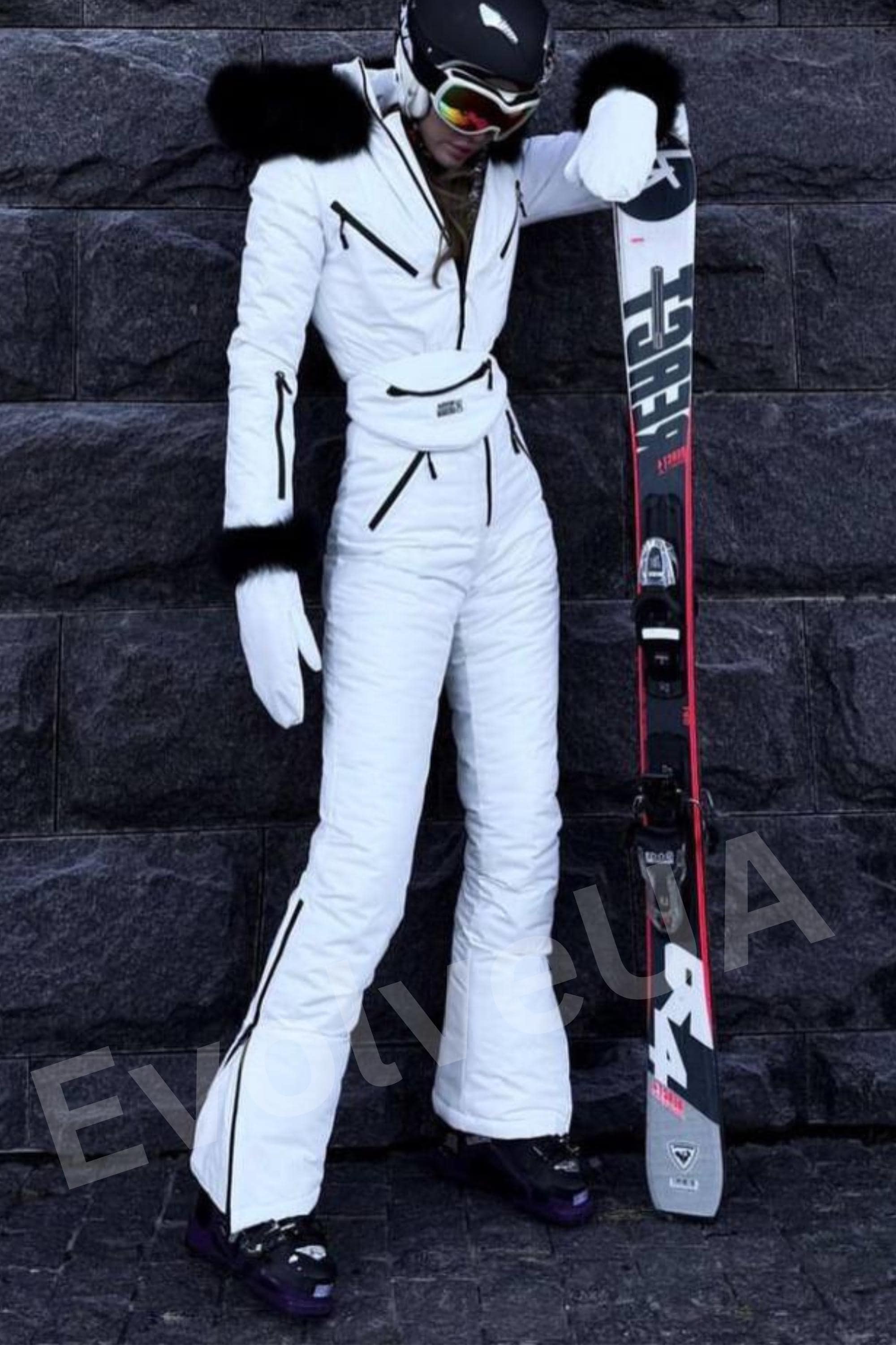 Tuta Sci Donna Impermeabile - Un Pezzo, Antivento, Con Cappuccio, Per Neve - Foto 5