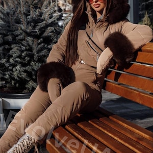 Mono de esquí para mujer, mono de invierno para mujer, monos cálidos para mujer, traje de snowboard para mujer, esquí de una sola pieza para mujer, traje de nieve