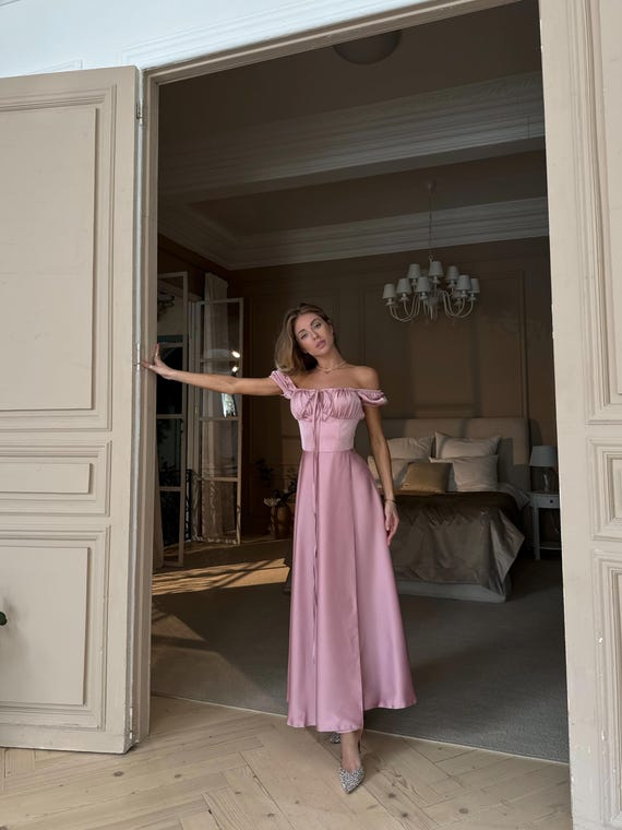 sachin and babi light blue dress Pink Wedding Guest Dresses