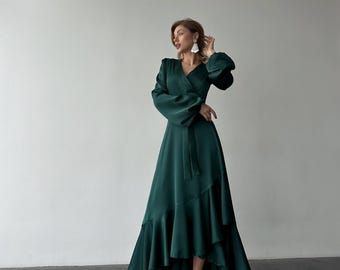 ethereal wedding dress long sleeve Aquilegia ~ Lace wedding dress with sleeves – Larimeloom