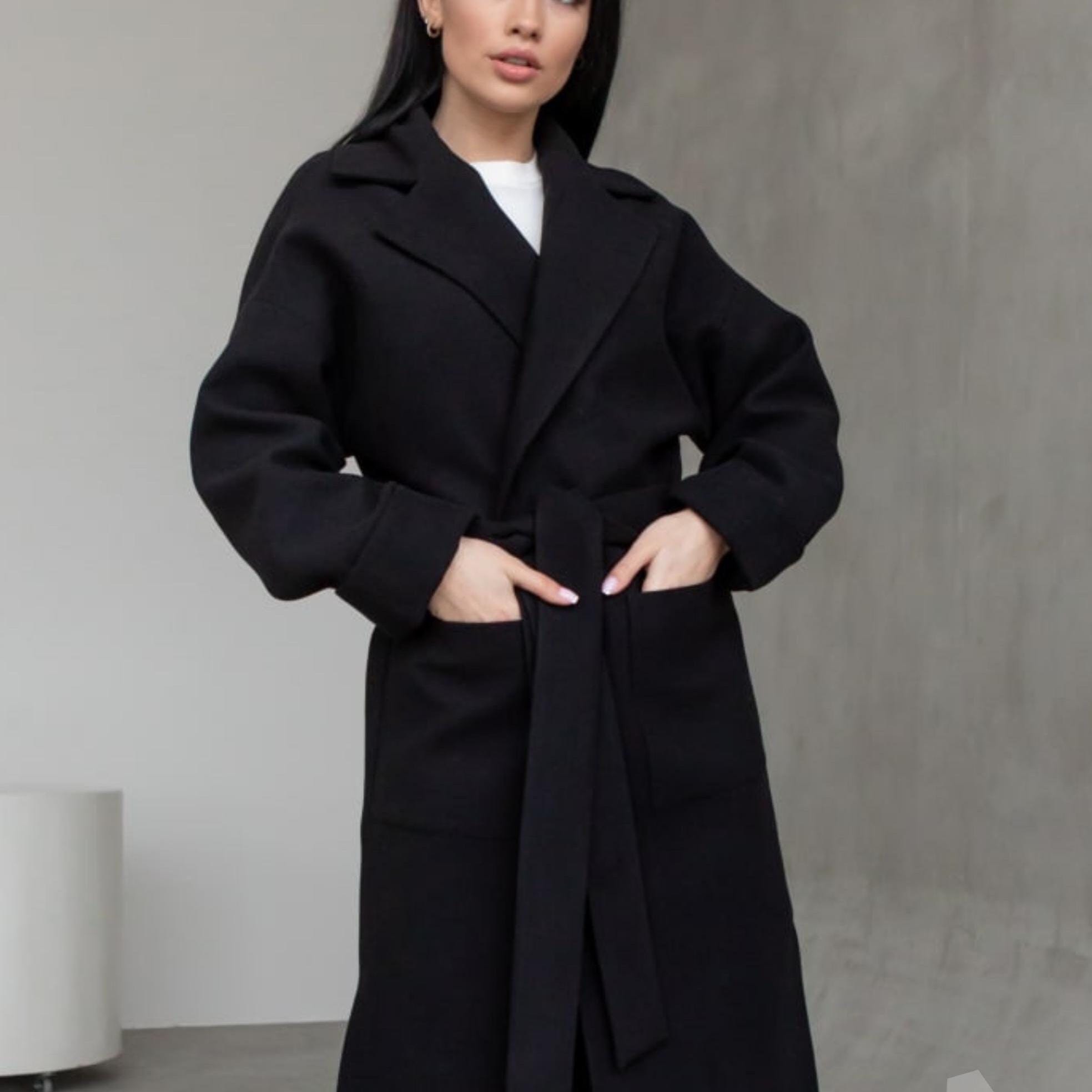 Melt the Lady Wrapping Gown Coat - Black
