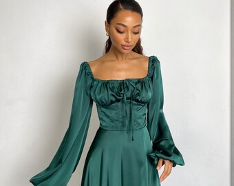 Emerald Maxi Dress - Etsy