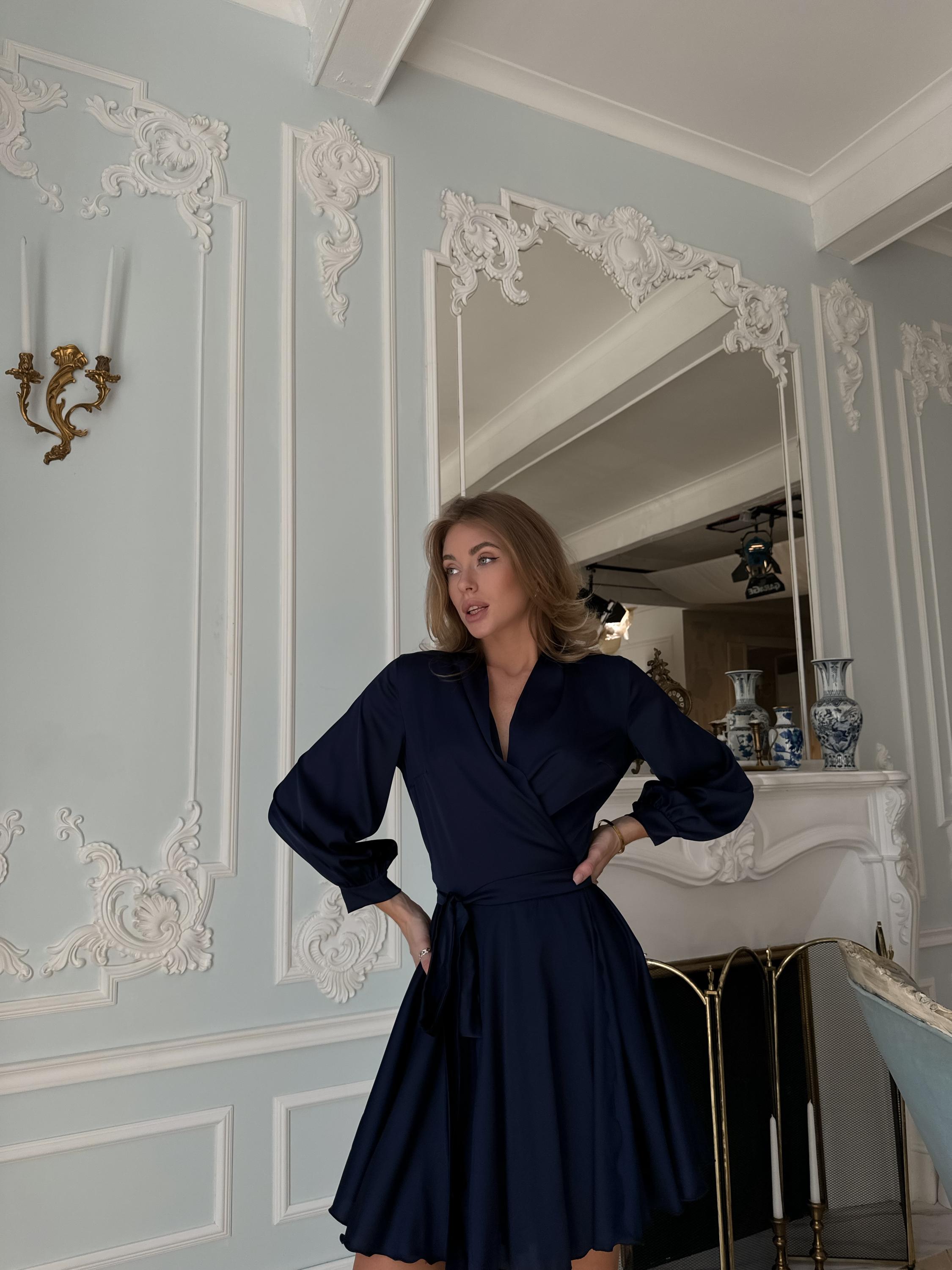 navy blue silk wrap dress Sleeve Maxi Dress Navy Blue Long Sleeve Wrap Dress Long Navy Blue Satin Dress Maxi Long Sleeve Satin Wrap Dress Navy