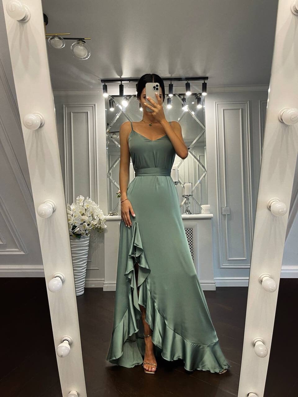 8+ Khaki Maxi Dress
