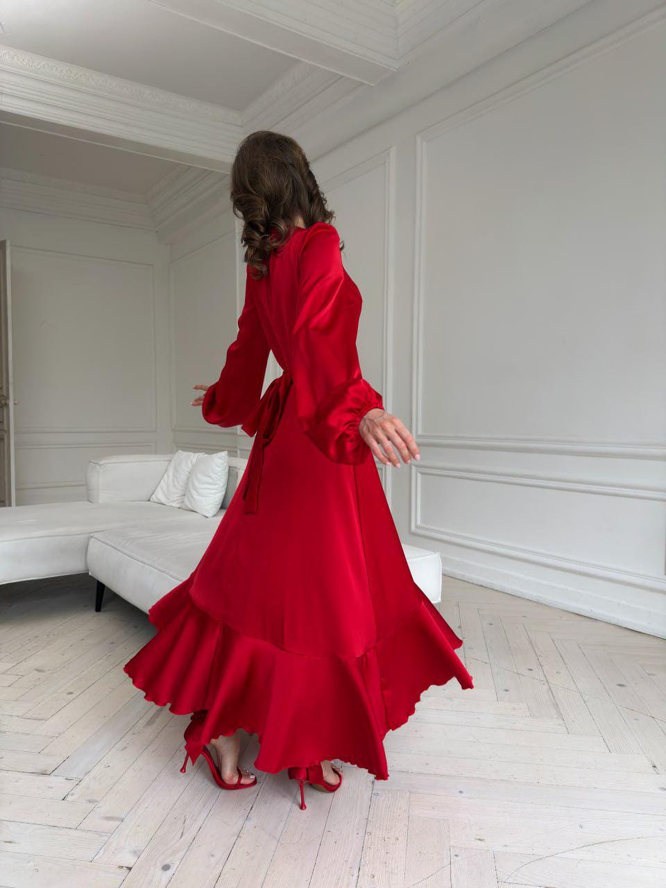 long sleeve a line red dress Mini dress Pink Bridesmaid Dress Open-Back Long Mermaid Prom US Size:XXS - US 0 With practical pockets and