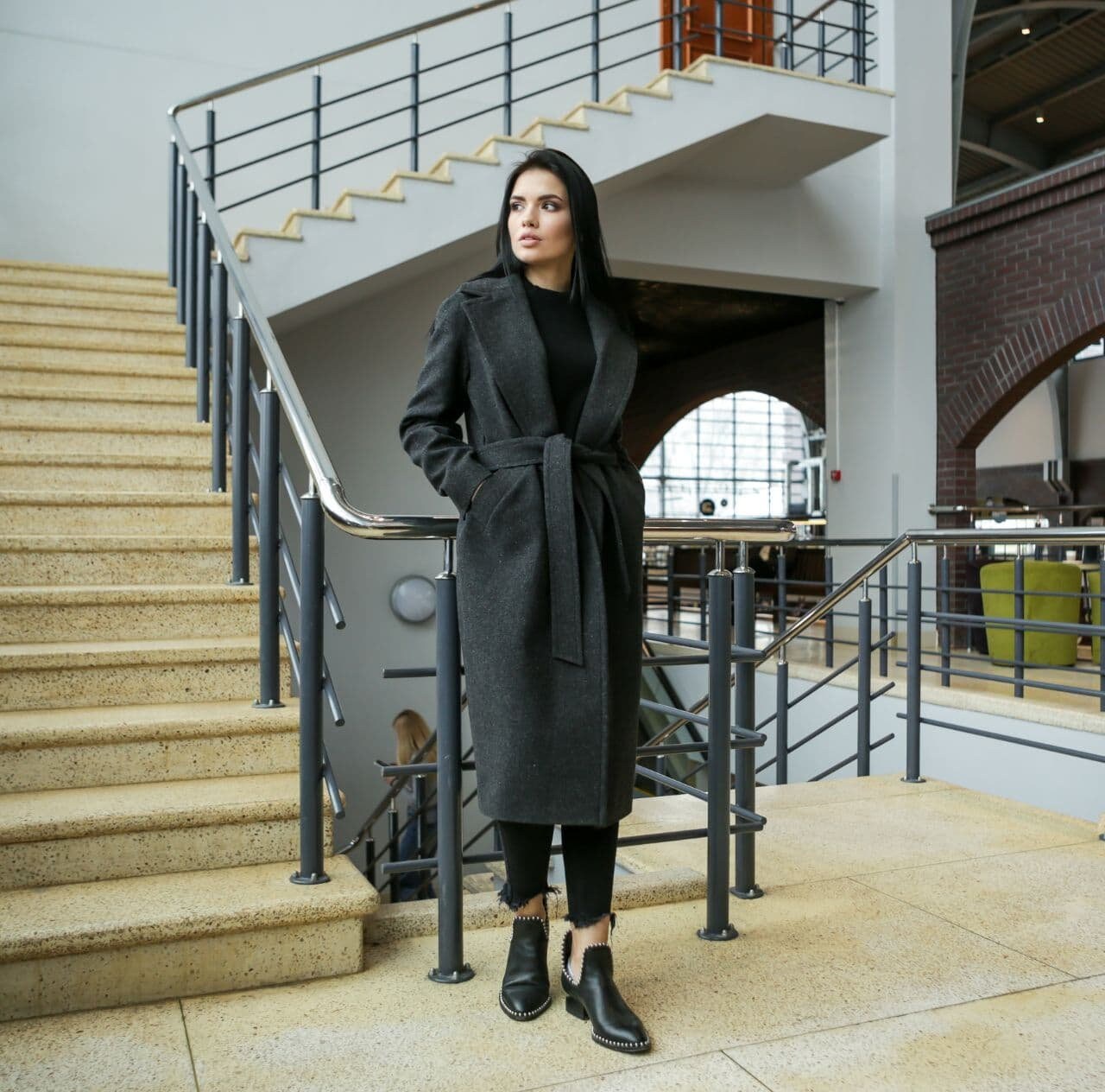 Grey Wrap Coat for Women Wool Wrap Coat Wrap Wool Coat for Etsy