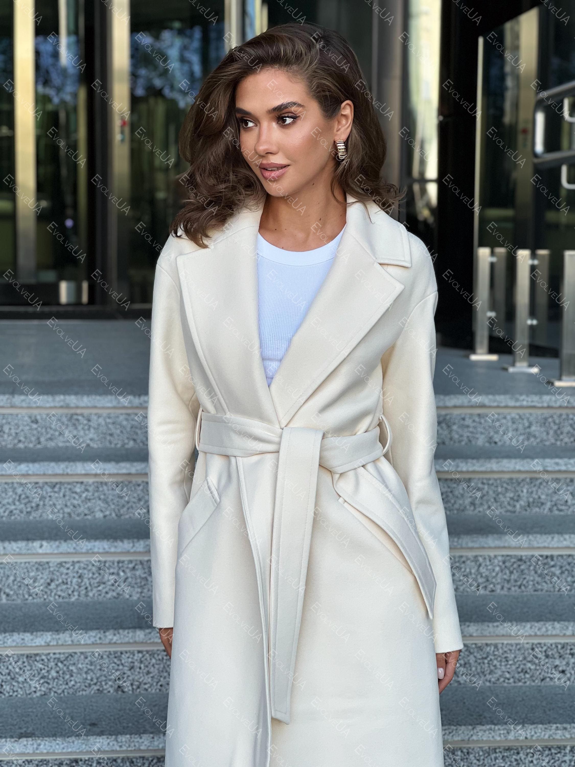 Ivory wrap coat 2025