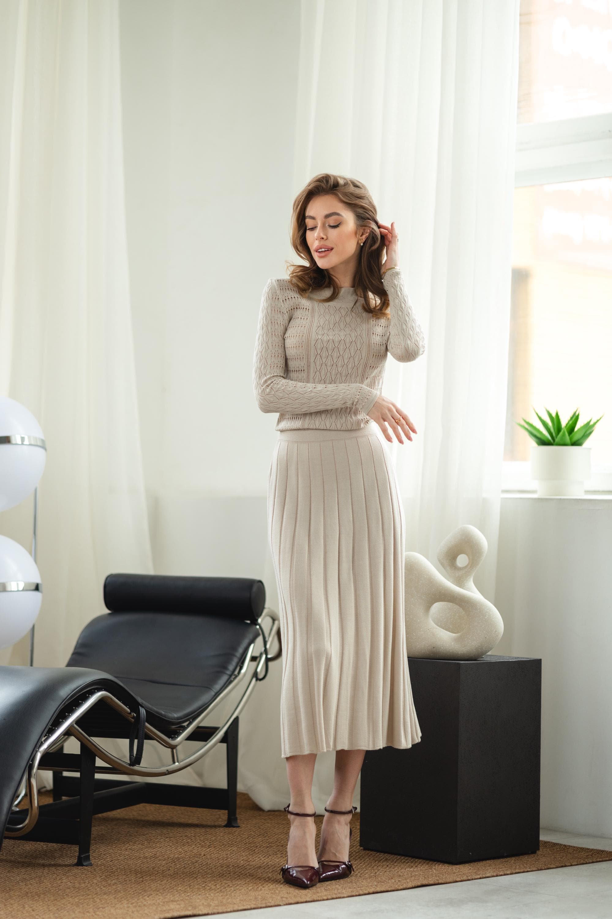 FACADE PATTERN ♥ Summer Wool Pleated Long Skirt Wool Long Skirt, Plaid Maxi Skirt, Winter Long Tartan Skirt