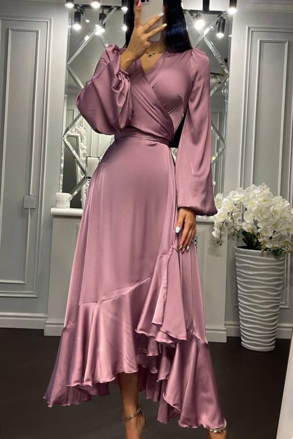 open lace back dress Modest Formal Cape Dress G569