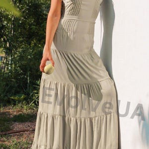 Sage Green Silk Maxi Dress for Women, Silk Slip Maxi Dress, Floor Long Silk Dress for Women, Olive Wedding guest Dress floor long