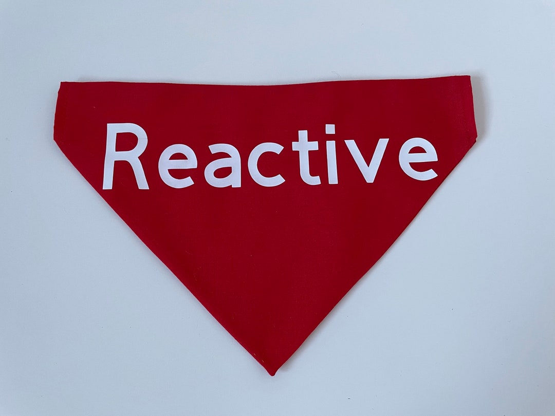 Reactive Dog Bandana. in Training Dog Bandana Etsy