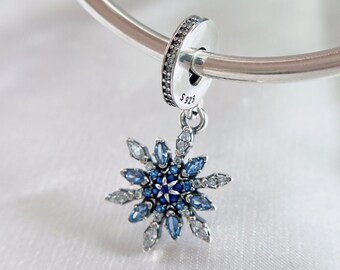 Pandora Polished Snowflake Charm - Etsy 