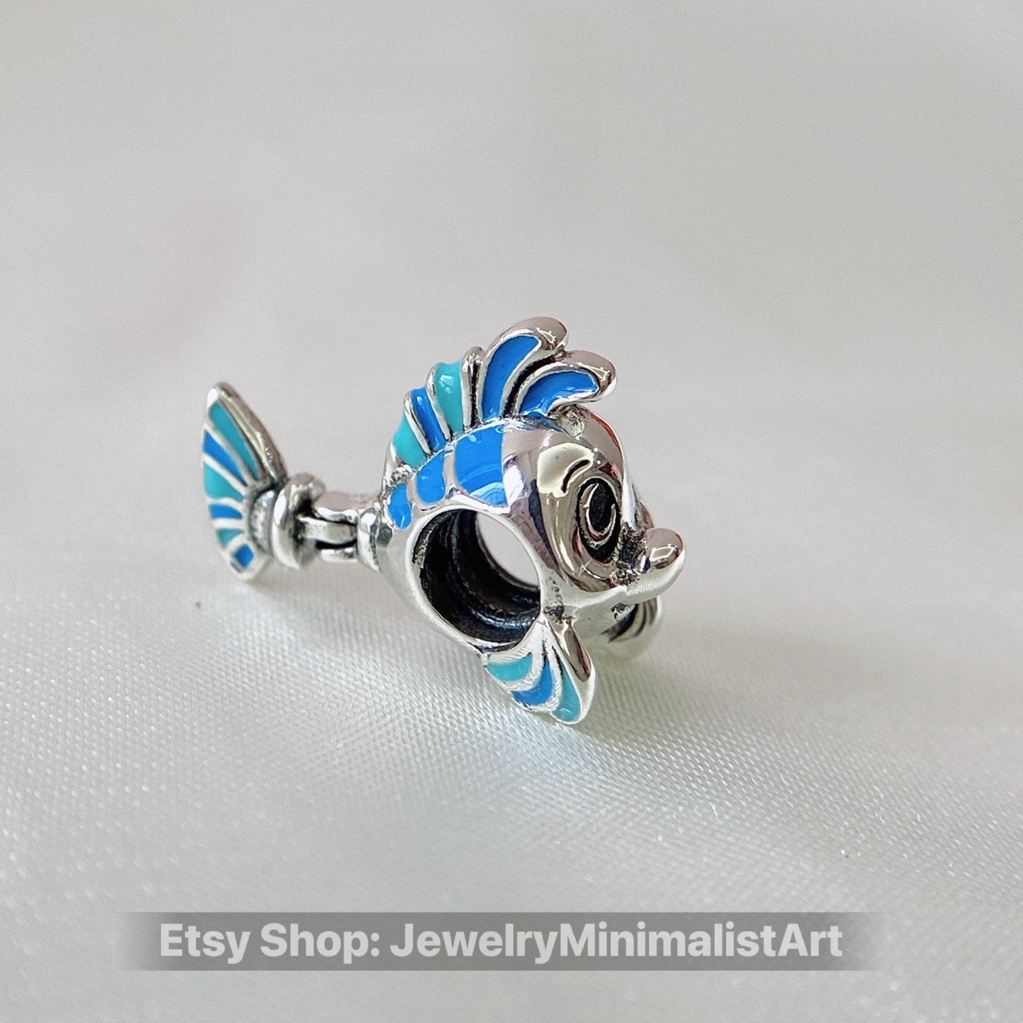 Pandora Charms2021 Disney the Little Mermaid Flounder Charm Etsy