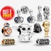 2021 New Yoda,BB-8,R2-D2,Darth Vader,Robot Openwork,Lightsaber,Princess Leia,Chewbacca,Gold Silver Logo Fits All Pandora Bracelet 
