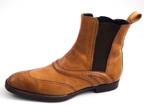 Sergio Rossi Wingtip Ankle Boots