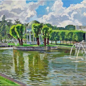 Romantik på dagtid i Kadriorg-parken