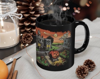 HALLOWEENTOWN *LIMITED EDITION* Black 11oz Mug