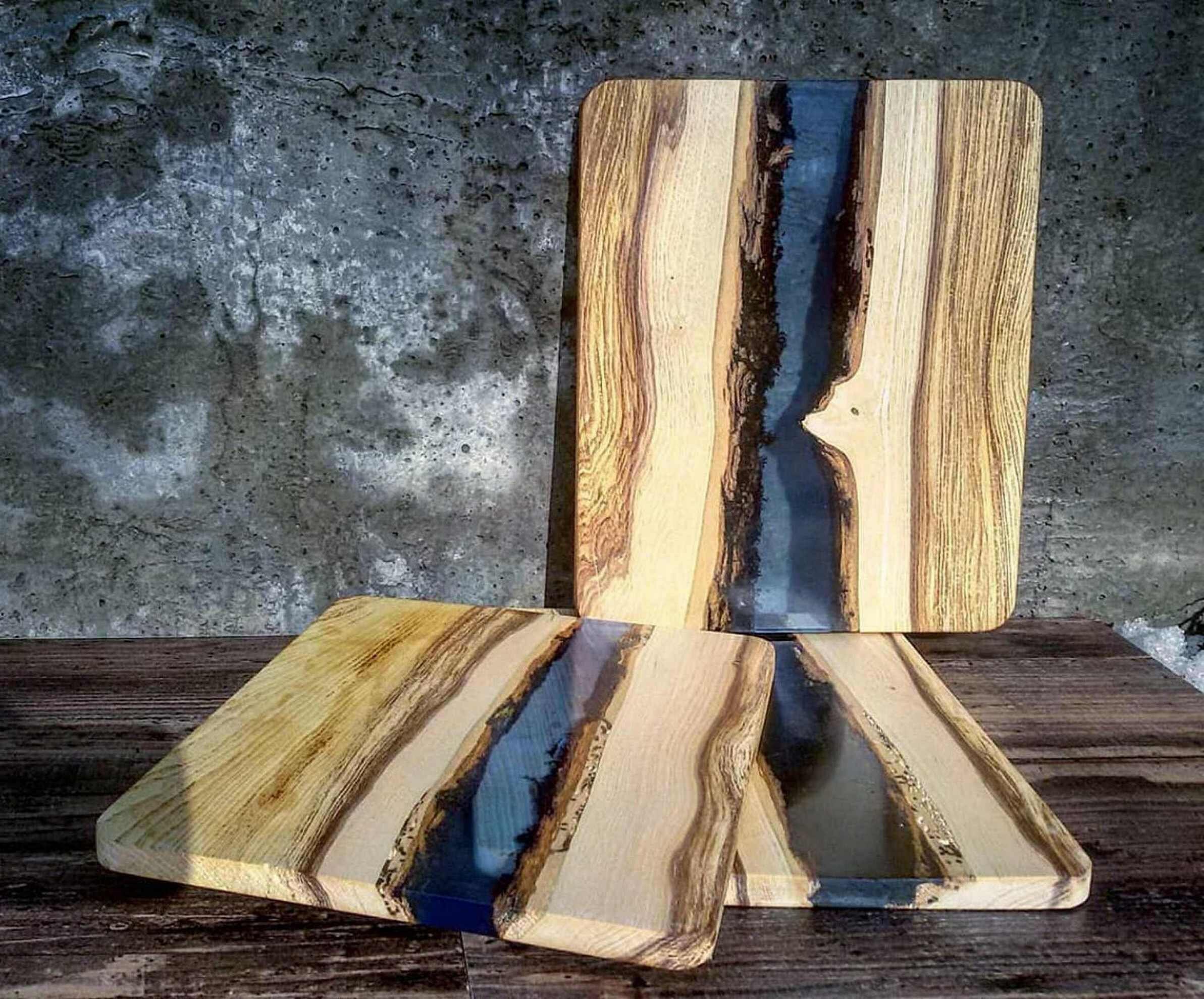 Epoxy Resin Wooden Chopping Board Etsy