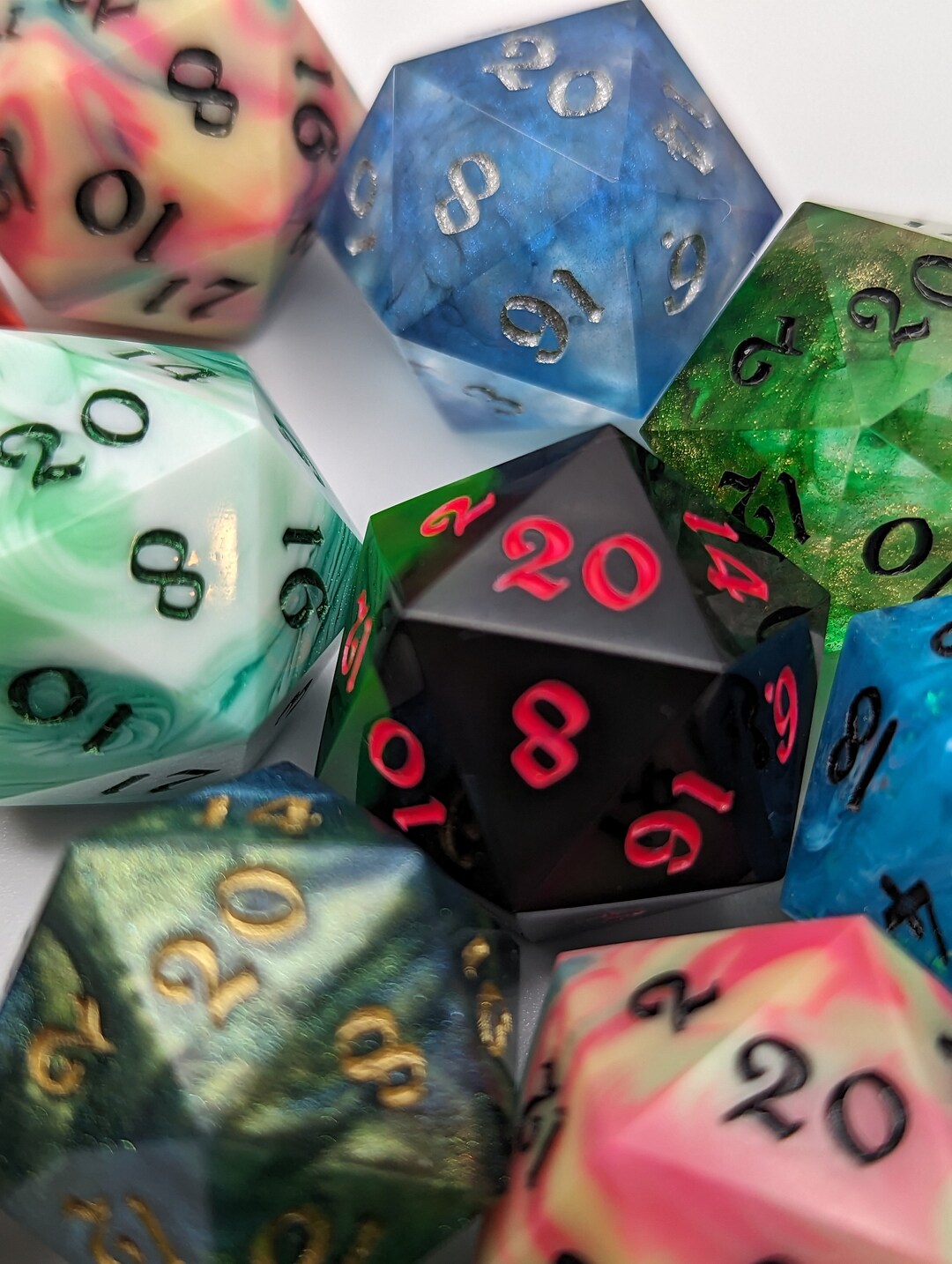 Mystery D20 Standard Size Dice Unlock the Enchantment of the Etsy
