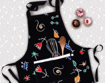 Child's fun fabric little chef apron.