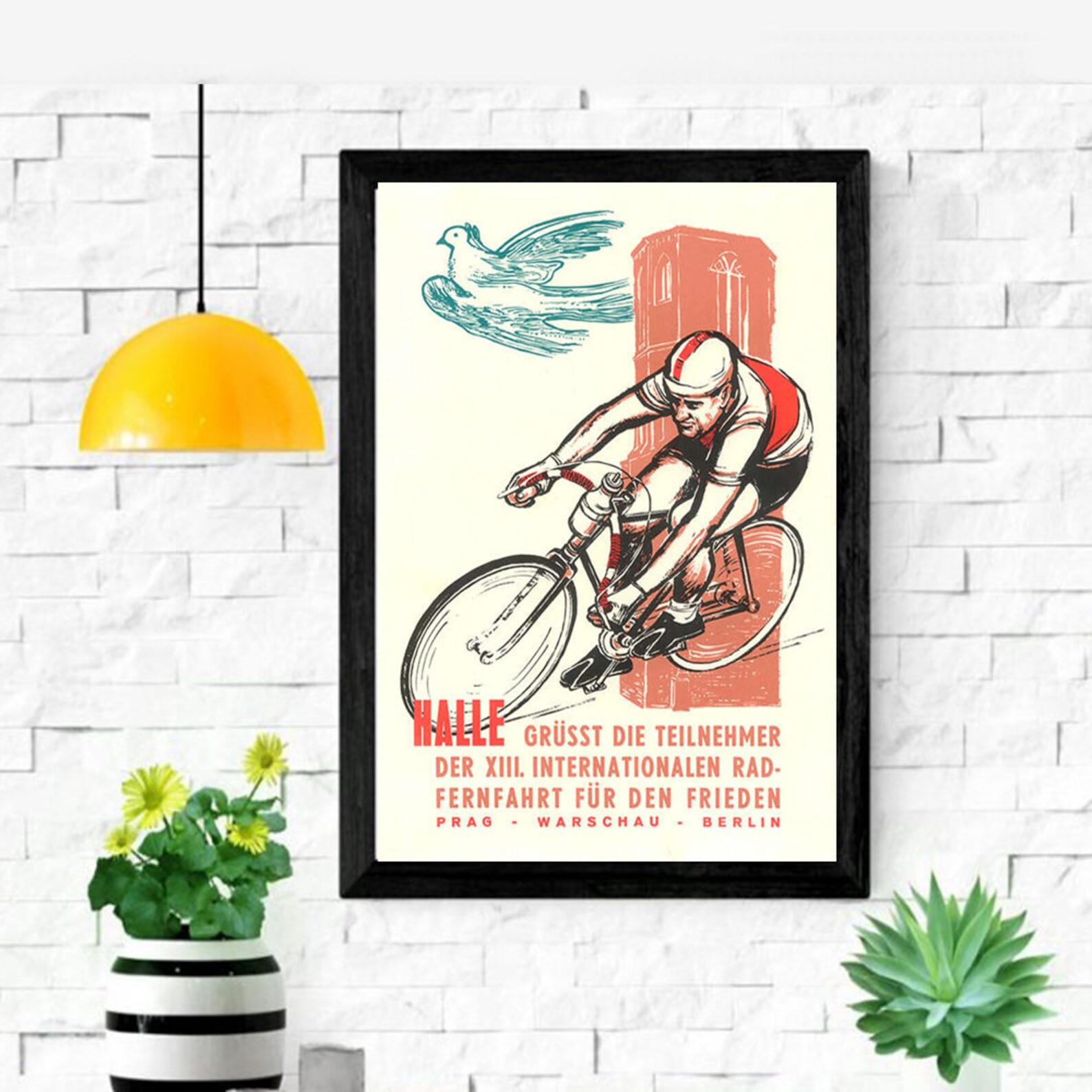 affiche a bicyclette 1960