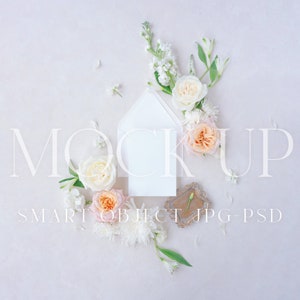 Elegant Floral Mockup | Wedding Suite Flat Lay {Warmth 10}