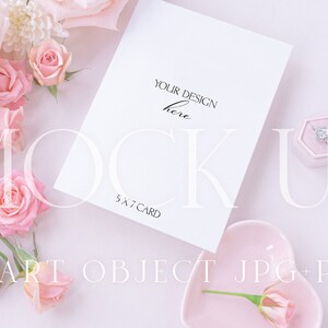 Romantic Rose Mockup | Ivory and Pink Flat Lay {Tenderness 6}