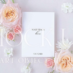 Elegant Rose Mockup | Soft Pink Floral Design {Tenderness 1}