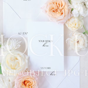 Modern Wedding Mockup | Peach Floral Suite Layout {Warmth 6}