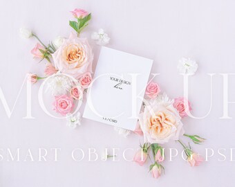 Floral Mockup Bundle | Smart objects Wedding Invitation Suite Designs {Tenderness 3}