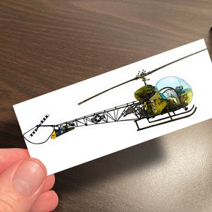 M*A*S*H Helicopter vinyl sticker decal