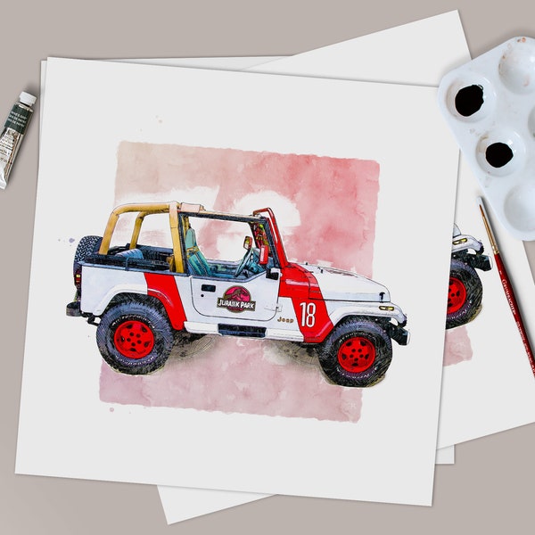 Jurassic Park Jeep - Etsy