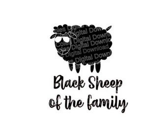 Digital Download SVG Black Sheep of the Family Funny Black - Etsy Digital Download SVG Black Sheep of the Family Funny Black - Etsy