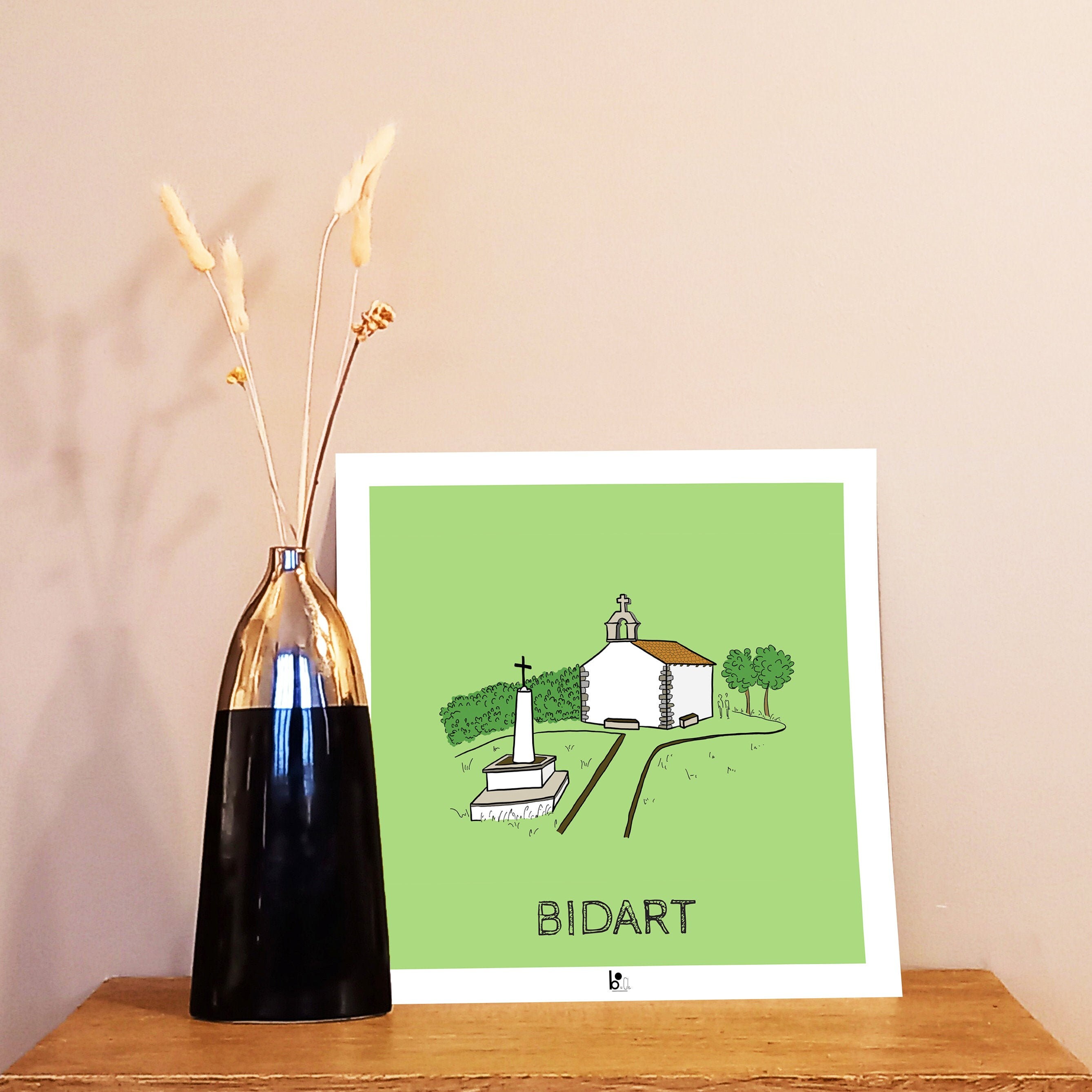 Affiche Bidart Chapelle - Pays Basque