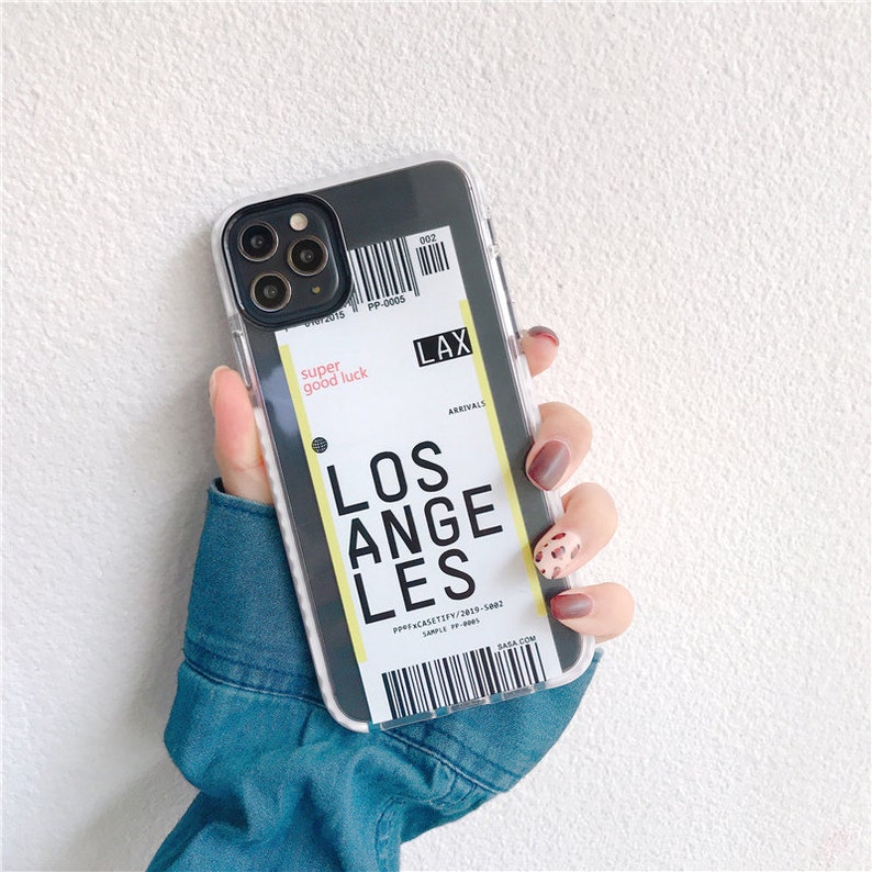 CUSTOMIZED Flight Boarding Pass iPhone Case Android Phone Case for Samsung Huawei