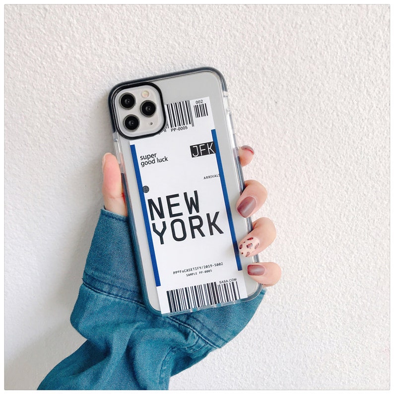 CUSTOMIZED Flight Boarding Pass iPhone Case Android Phone Case for Samsung Huawei