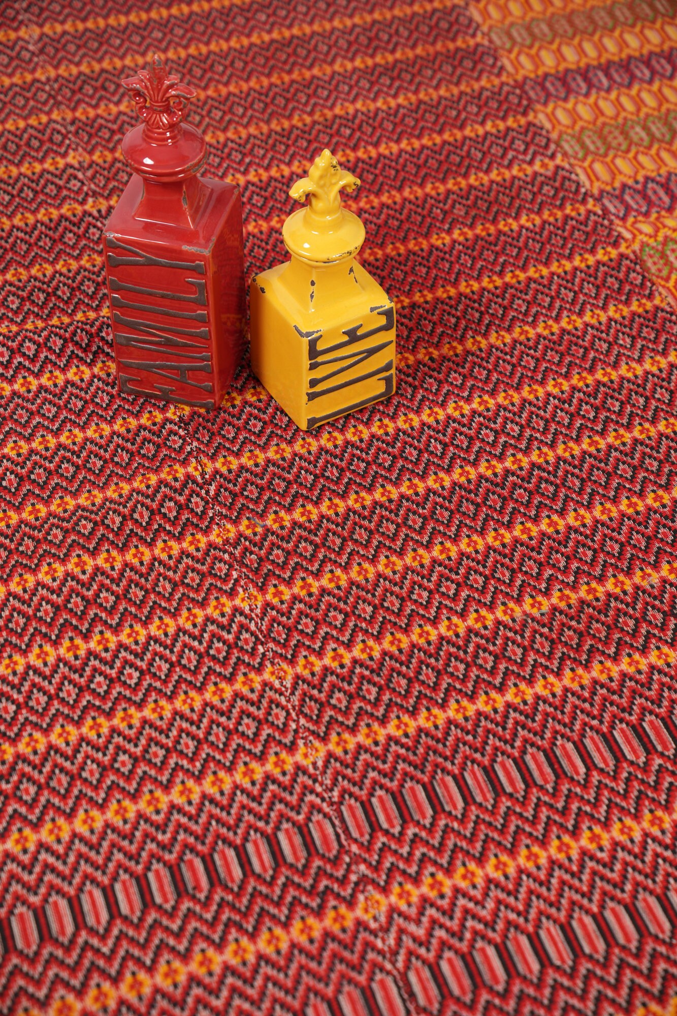 Vintage Scandinavian Textile, Handknotted Textile, Home Decor, 7