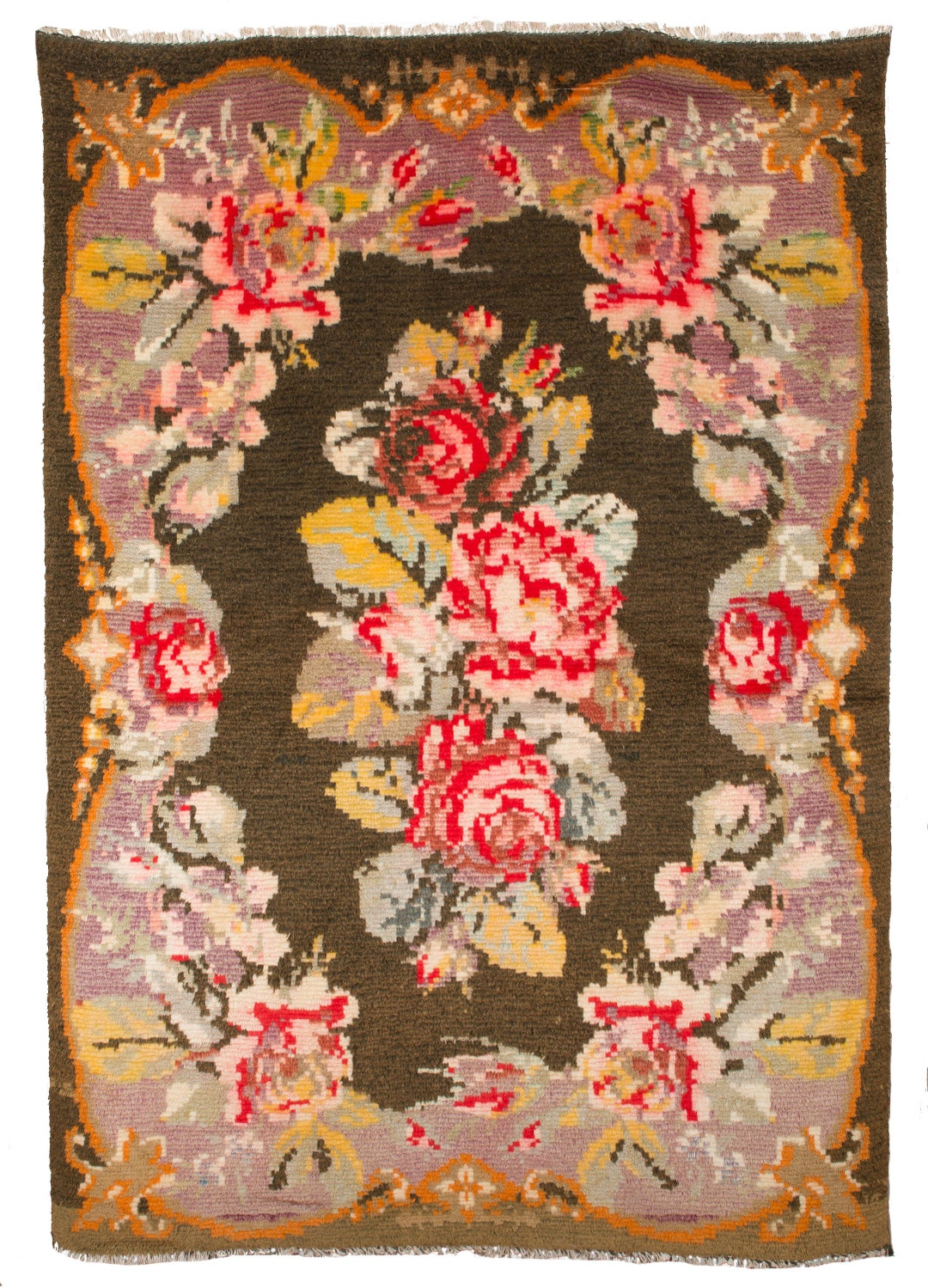 Etsy Rya Rug Kits Rya Rug Vintage Rya Rug Scandinavian Rug Flower Wool Rug - Etsy