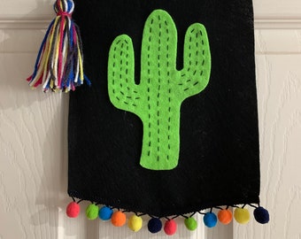 Cactus Felt Pennant Banner